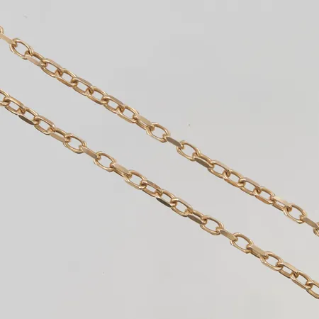 Kedja ankar 53,5cm bredd 4,5mm defekt lås 18K 35,1g.