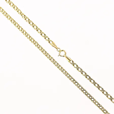 Kedja Guldfynd längd 48,5cm, bredd 2,5mm, 18K Vikt: 3,5 g