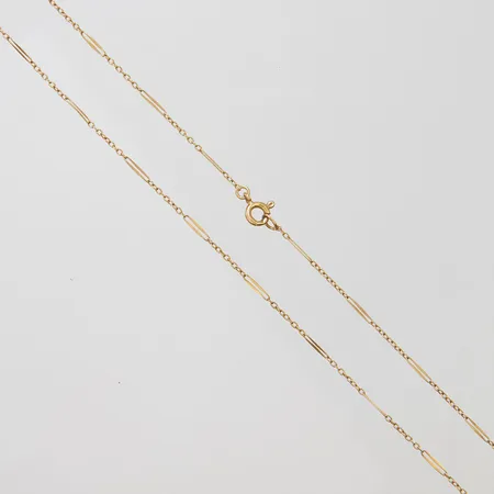 Kedja längd: 50,5cm bredd: 0,8-1,2mm, 14K Vikt: 1,4 g