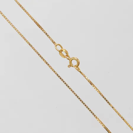 Kedja Venezia Balestra, längd: 46cm, bredd: 1mm, lås något glappt, 18K Vikt: 3,5 g