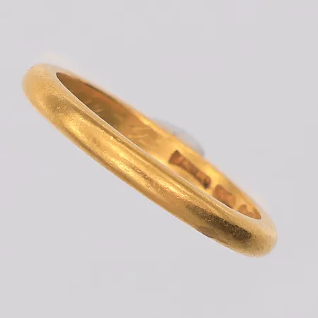 Ring slät stl:16¾, gravyr, 23K Vikt: 3,7 g