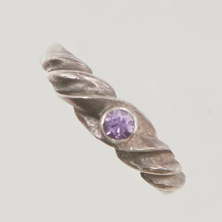 Ring stl:17¼ lila sten 925/1000 Silver 1,8g.