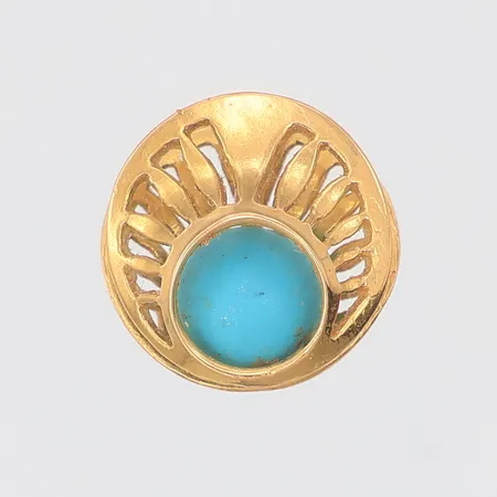 Hänge Turkos Alton ca Ø13,5mm, 18K Vikt: 1,8 g