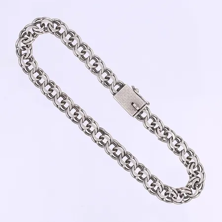 Armband Bismarck 19cm bredd 7mm silver 830/1000  Vikt: 9,6 g