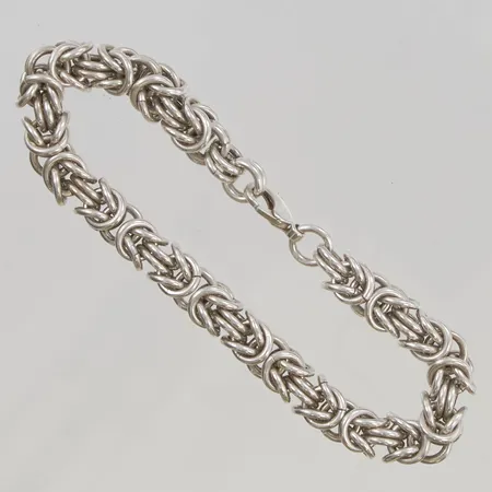 Armband Kejsarlänk 21cm bredd 9mm 925/1000 Silver 50,3g.
