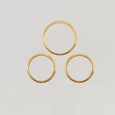 3 Ringar gravyr 23K 17,9g.