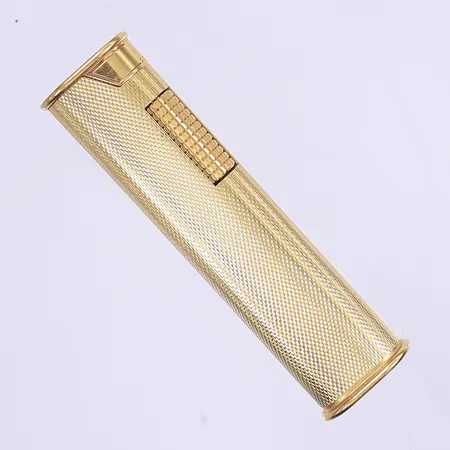 Tändare Dunhill 73x18mm, gulmetall, ej funktionstestad, inga tillbehör 