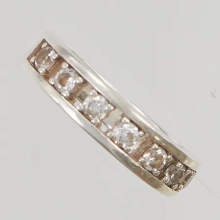 Ring stl:19¾ vita stenar 925/1000 Silver 4,7g.