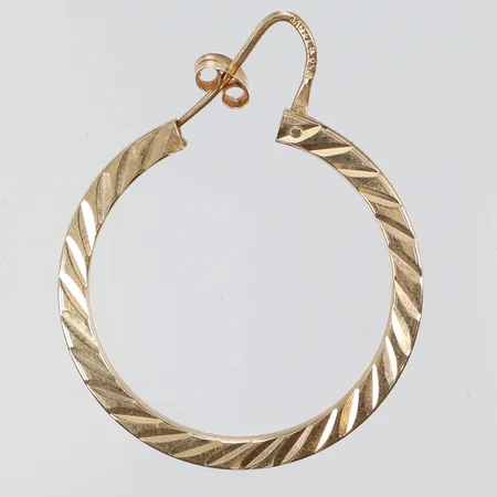 Udda örhänge, Ø26mm, bredd 2mm, 18K Vikt: 2,5 g