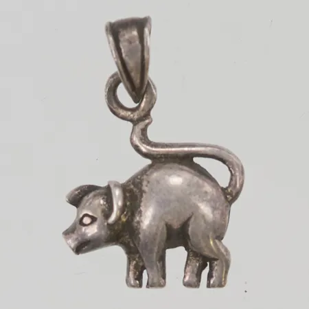 Hänge gris 24mm silver  Vikt: 2,5 g