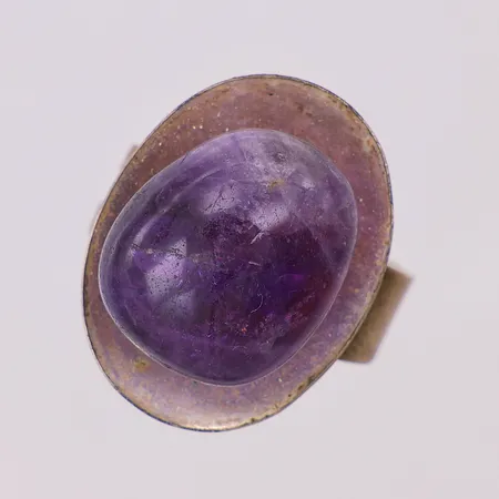 Ring ametist stl:17 justerbar, silver 835/1000 Vikt: 7,3 g
