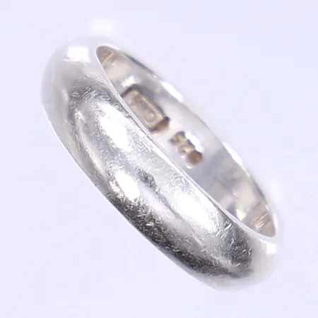 Ring slät stl:16¾ bredd 5mm, Guldfynd, silver 925/1000  Vikt: 4,4 g
