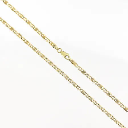 Kedja längd 48,5cm, bredd 2,5mm, 14K Vikt: 2,9 g