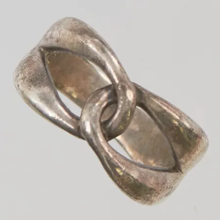 Ring stl:19¾ bredd 12mm 925/1000 Silver 9,3g.