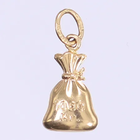 Hänge pengapåse 17x8mm 18K  Vikt: 0,5 g