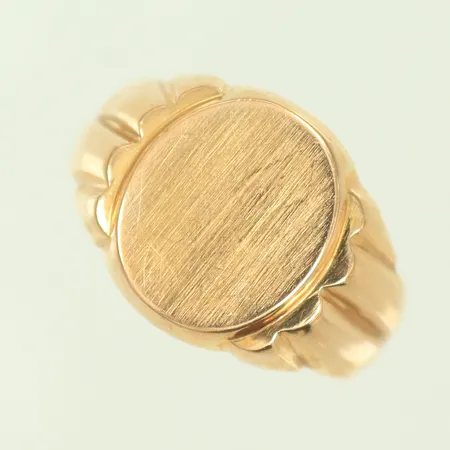 Klackring stl 19 bredd 3-14mm, ihålig, 18K 3,7g