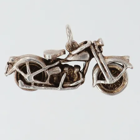 Hänge motorcykel 20x35mm ink ögla Silver 925/1000.   Vikt: 7 g