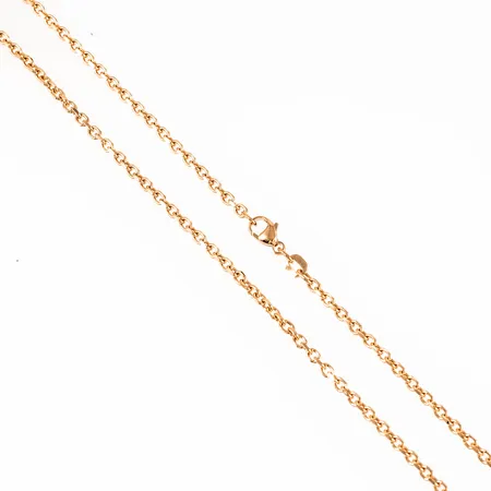 Kedja flackslipad Ankarlänk 70cm bredd 2,2mm 18K 13,5g. 
