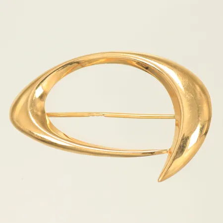 Brosch 36x22mm, 18K 2g Vikt: 2 g