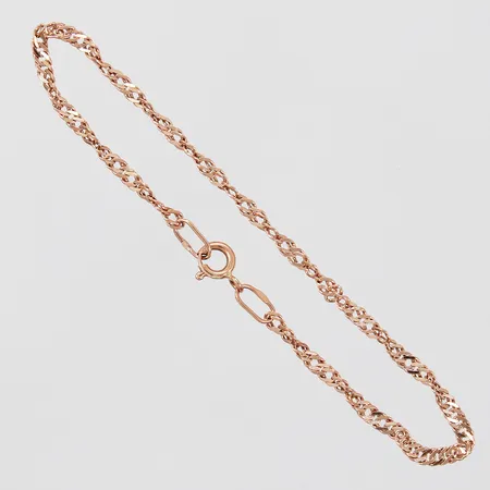 Armband tvinnad längd: ca 20cm bredd: ca 2mm 14K  Vikt: 2,6 g