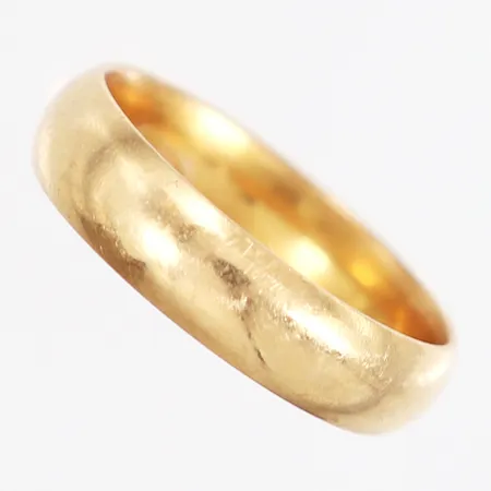 Ring slät stl:17¾ bredd: 5mm, BÖS, 18K Vikt: 5 g