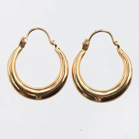 Örhängen paret,diameter ca 16.4 mm,18k. Vikt: 1,5 g