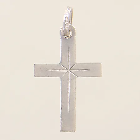 Hänge kors 24x13mm silver 925/1000  Vikt: 0,5 g