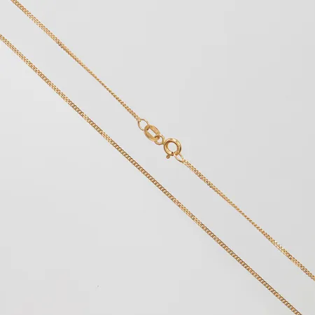 Kedja Pansar, längd ca 40cm, bredd 1,2mm, 18K Vikt: 2,4 g