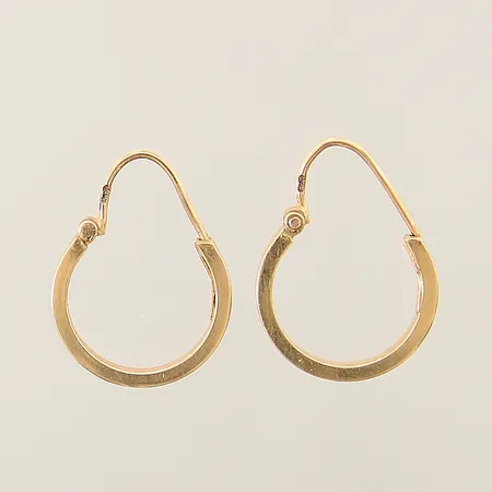 Örhängen creoler med dekor Ø14mm bredd 2,4mm 18K Vikt: 1,3 g