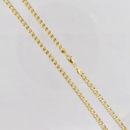 Kedja gles Pansar längd 51cm bredd ca 5mm Guldfynd, 18K Vikt: 13,3 g