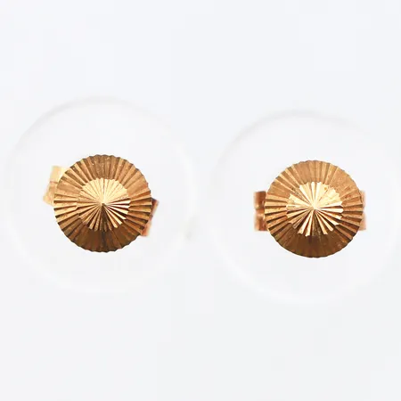 Ett par Örhängen, bredd:5mm, 18K Vikt: 0,6 g