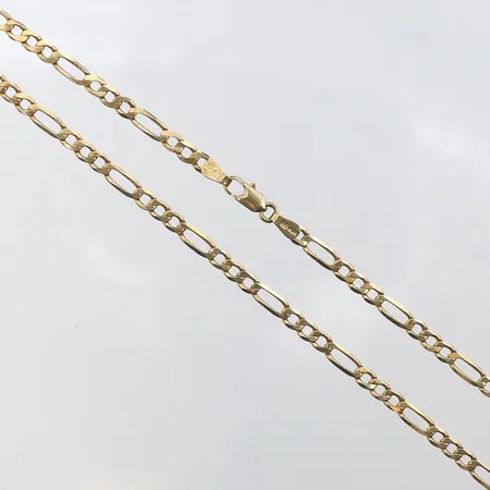 Collier Figaro, Längd:47cm Bredd: ca 3,8mm, 18K. Vikt: 12,5 g