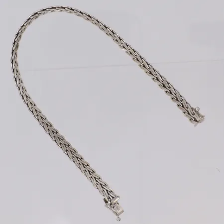 Armband, längd 19,5cm, bredd 5mm, Unoaerre, vitguld 18K Vikt: 14,6 g