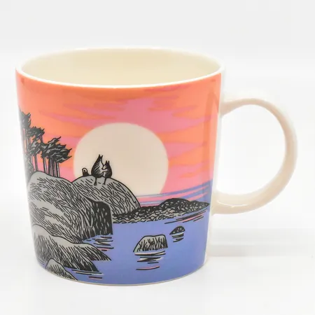 Mugg, Mumin, Mumindagen / Muumin päivä 2018, Specialmugg med presentförpackning för Mumindagen 9 augusti, Arabia, Höjd 8 cm, Ø 8,5 cm, etikettmärkt, originalkartong 