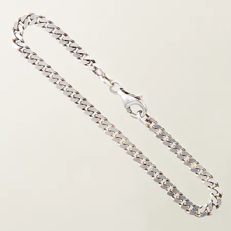 Armband Pansar GHA längd 17cm bredd 3,9mm silver 925/1000 Vikt: 6,5 g