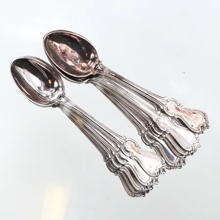 12st Kaffeskedar, Modell: Olga,  830/1000 silver.  Vikt: 156 g