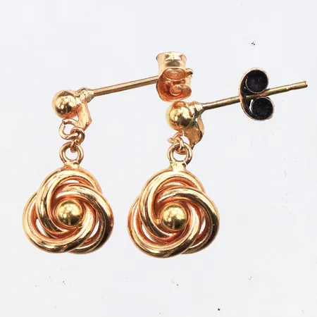 Örhängen paret,höjd ca 19 mm,18k. Vikt: 1,8 g