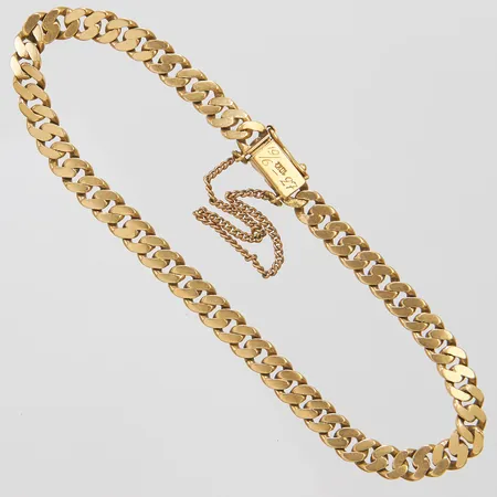 Armband manglad Pansar längd ca 19cm, bredd 5mm, säkerhetskedja, 18K Vikt: 11,8g Vikt: 11,8 g