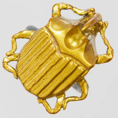 Ring Bottega Veneta Scarabeo gold stl:18, bredd 3-28mm, silver 925/1000, 11,8g, box slitage. 