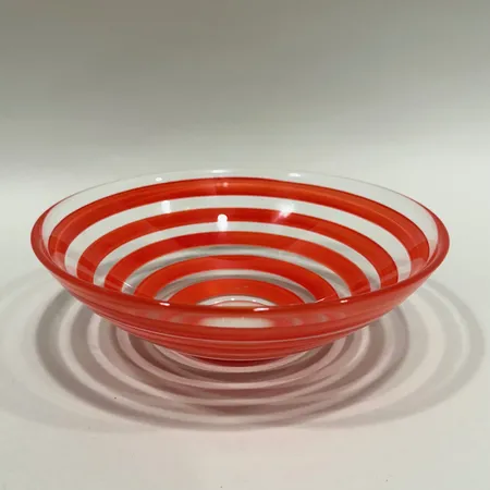 Skål Clown Anne Nilsson för Orrefors Ø20cm, glas, troligen andrasortering Skickas med paket.