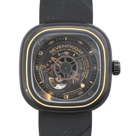 Herrur Sevenfriday Industrial Series,No SF-P 2 /02-A2537,ca 47x47 mm,ej funktionstestad,inga tillbehör.