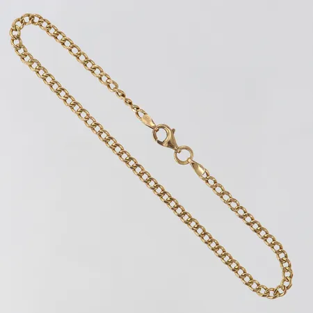 Armband Pansar längd 20cm bredd 2,5mm ihålig 18K.  Vikt: 2,3 g
