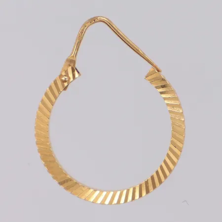 Udda örhänge creol, längd 25mm, bredd 1,9mm, 18K