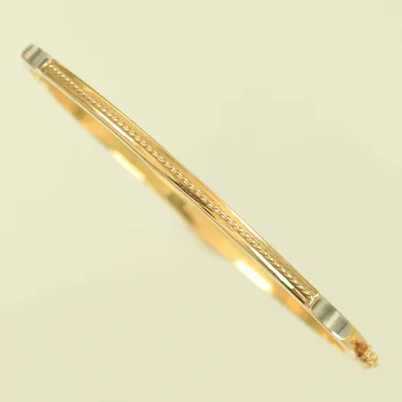 Armring öppningsbar omkrets 17cm bredd 3mm, ihålig, 18K 5,5g Vikt: 5,5 g