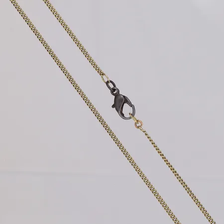 Kedja Pansar längd 63cm bredd 1,6mm utbytt lås i metall 14K  Vikt: 6,3 g