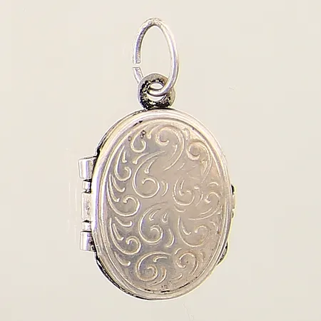Hänge/Medaljong 26x15mm silver 835/1000  Vikt: 2,8 g