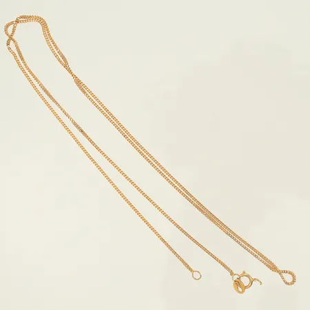 Halskedja Pansar längd 46cm bredd 1mm (defekt lås) 21K, 2,3g 