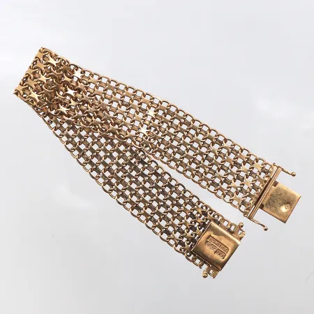 Armband x-länk, 19cm, bredd: 18,3mm, 18K Vikt: 30,1 g