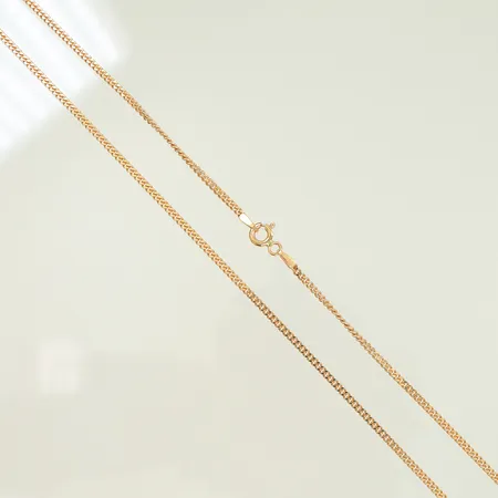Halskedja pansar, längd 60cm, bredd 2mm, 18K, 7,3g Vikt: 7,3 g