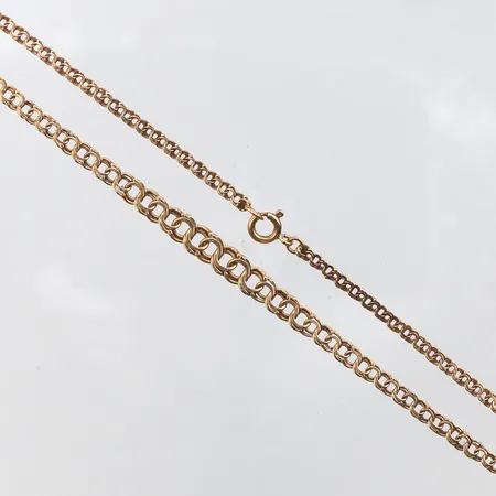 Collier doserad Bismarck, 43cm, bredd: 2,6-5,1mm, 18K Vikt: 5,3 g